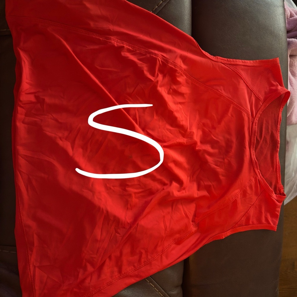 Vibrant Red Sleeveless Top